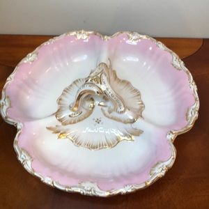 Antique German porcelain 3 section tray